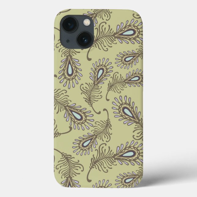 Feather Pattern Case-Mate iPhone Case (Back)