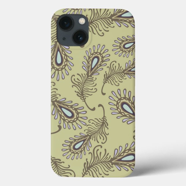 Feather Pattern Case-Mate iPhone Case (Back)