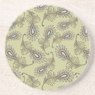 Feather Pattern Coaster