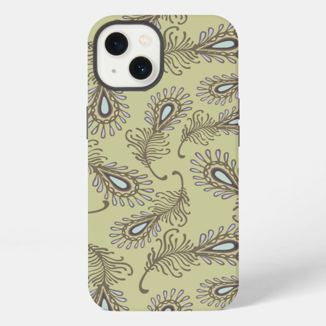 Feather Pattern iPhone Case (Back)