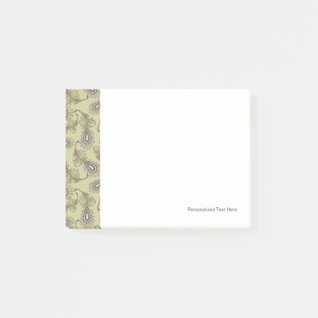 Feather Pattern Post-it Notes (Front)