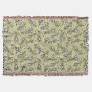 Feather Pattern Throw Blanket