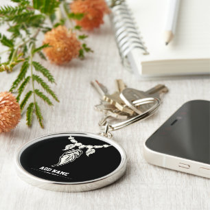 Feather Pendant Necklace for Men – Minimal Silver  Key Ring