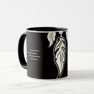 Feather Pendant Necklace for Men – Minimal Silver  Mug