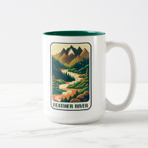 Feather River California Colors Two-Tone Coffee Mug