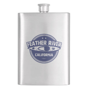 Feather River, California Hip Flask
