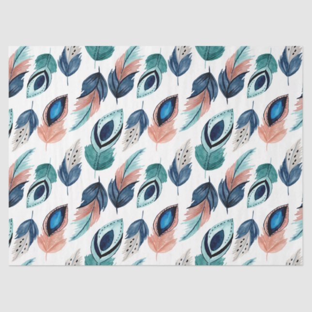 Feather Series Design 2 Tissue Paper (Front)
