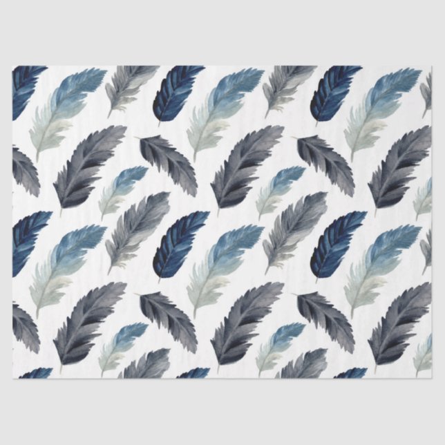 Feather Series Design 3 Tissue Paper (Front)