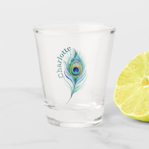 Feather Shot Glass