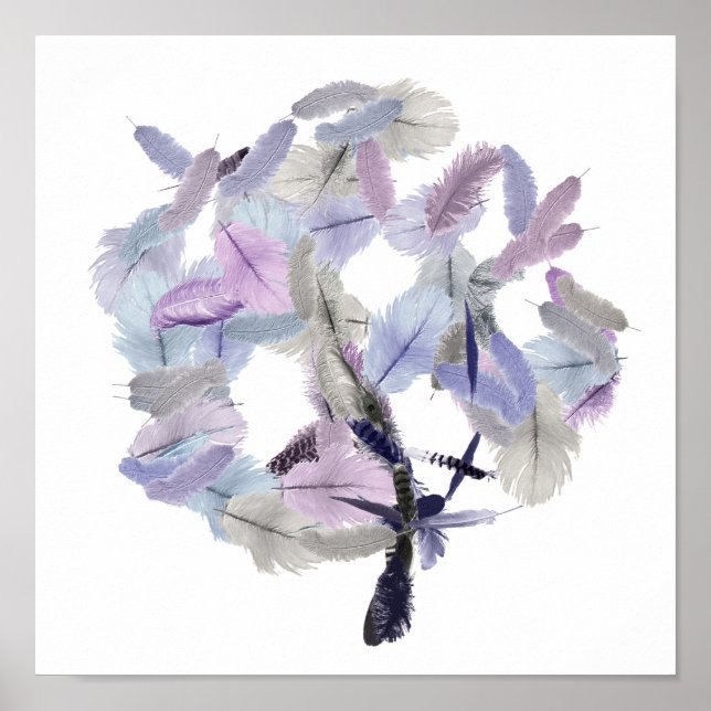 Feather Tree Art Poster (Front)