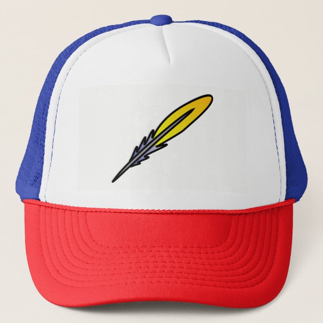 Feather Trucker Hat (Front)
