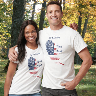 Feather USA Flag Never Forget Remembrance T-Shirt