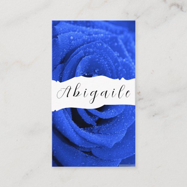Feather Vector Seamless Vintage Roses Business Card (Front)