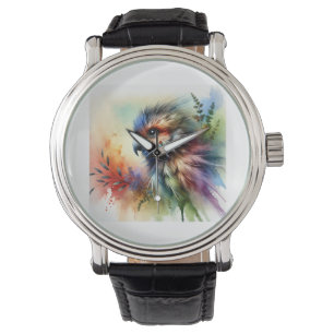 Feathered Animal 180724AREF120 - Watercolor Watch