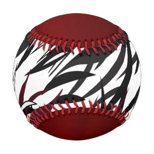 Feathered Black /Garnet/ White baseball-Design Red Baseball