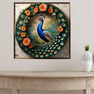 Feathered Bloom Poster