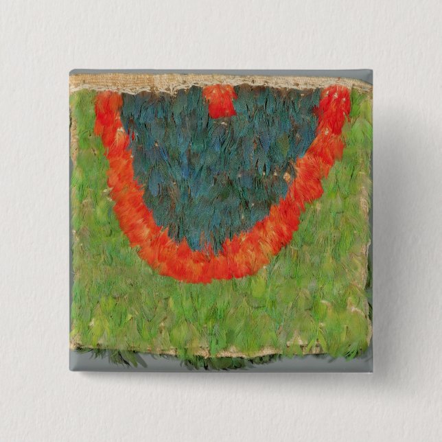 Feathered cape 15 cm square badge (Front)