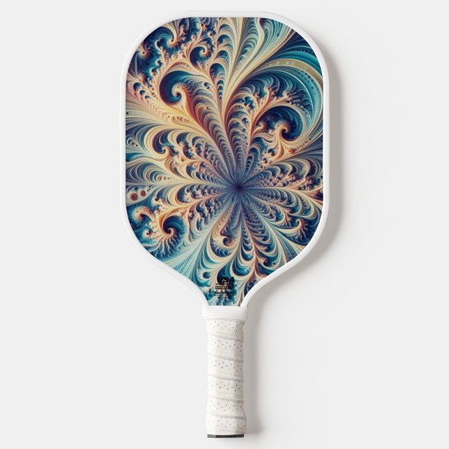 Feathered Coral - USA Pickleball Approved Paddle (Front)