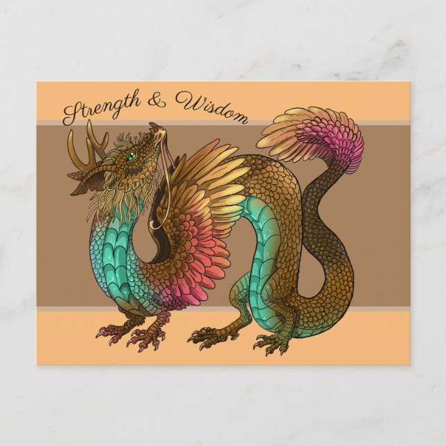 Feathered Dragon Postcard (Front)