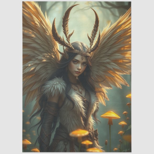 Feathered Fairy Fantasy  Tissue Paper (Front)
