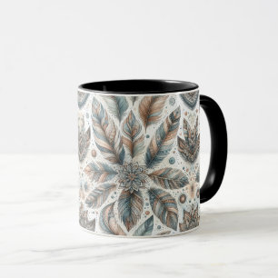 Feathered Flower Mug