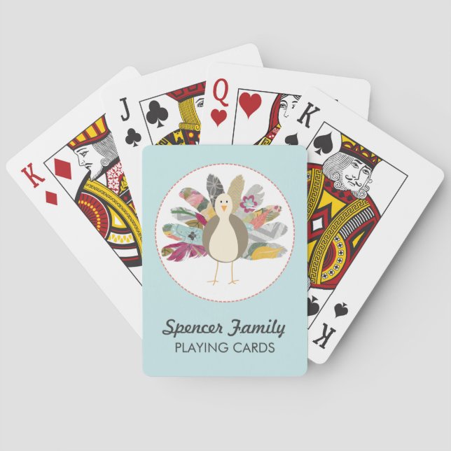 Feathered Friend Personalised Playing Cards (Back)