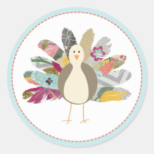 Feathered Friend Turkey Stickers