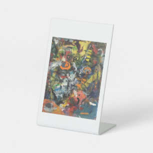 Feathered Goddess Abstract Hankamer Artjunkhaus    Pedestal Sign