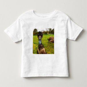 "Feathered Interruption: The Great Emu Photobomb" Toddler T-Shirt