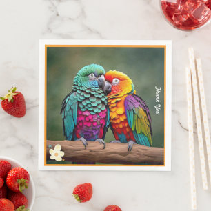 "Feathered Paradise" Napkin