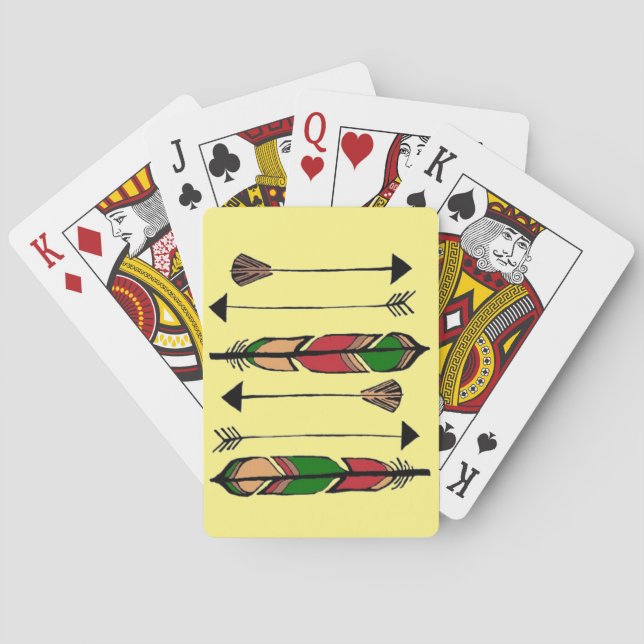 Feathers and Arrows Playing Cards (Back)