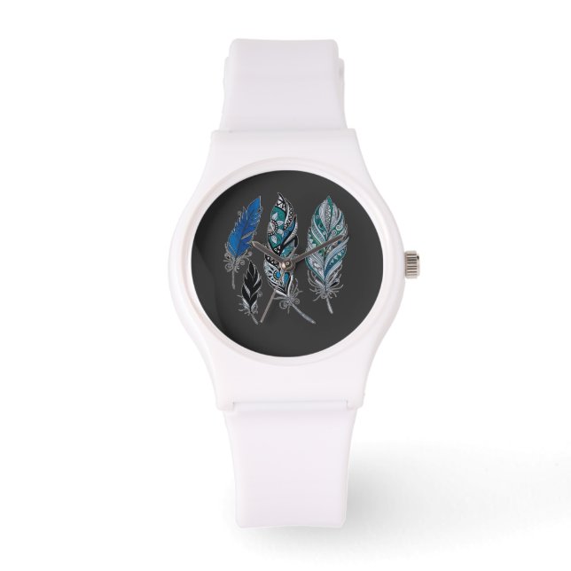Feathers and colours dance  watch (Front)