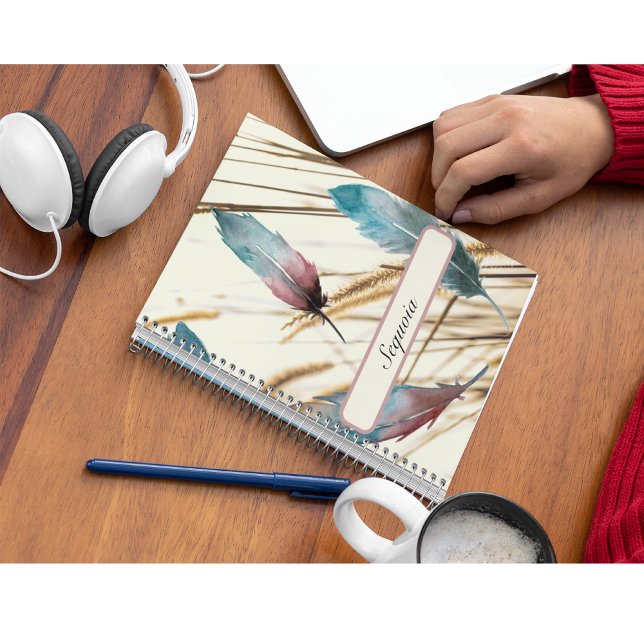 Feathers and grass, custom        notebook (Creator Uploaded)