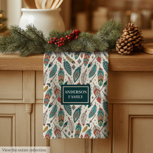 Feathers & Arrows Towel Personalized Tribal Look