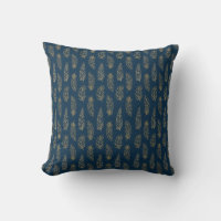 FEATHERS BLUE AND YELLOW PATTERN
