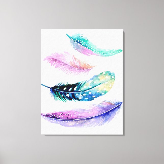 Feathers Canvas Print (Front)