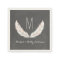 Feathers + Chalkboard Monogram Wedding