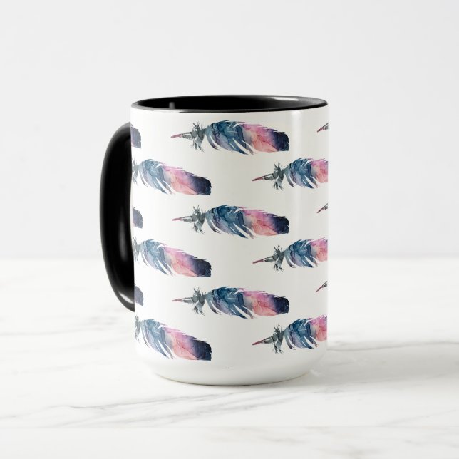 "Feathers" Coffee Mug (Front Left)