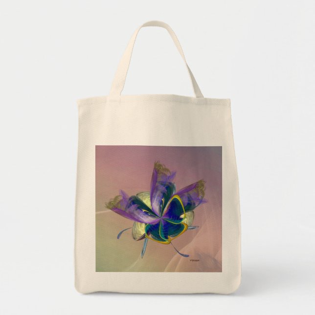 "Feathers for her Hat" Grocery Bag (Front)