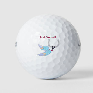 Feathers Horseshoe artwork Golf Balls