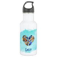 Feathers In A Heart Shape Personalised