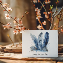 Feathers in Delft Blue customisable