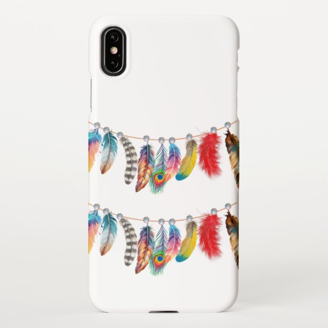 Feathers, Native American 🪶 🪶🪶 iPhone Case (Back)