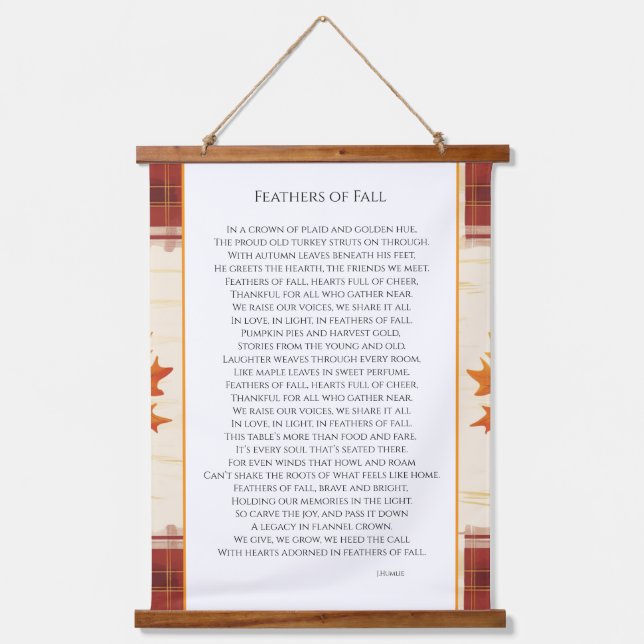 Feathers of Fall Hanging Tapestry (Front)