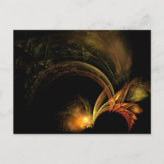 feathers of gold and fire postcard