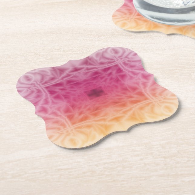 Feathers Paper Coaster (Angled)