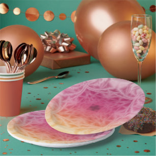 Feathers Paper Plate
