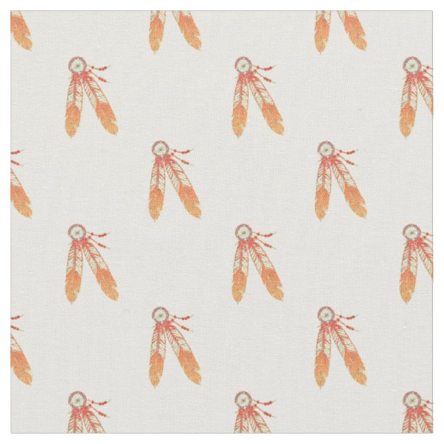 Feathers pattern fabric (Close Up)