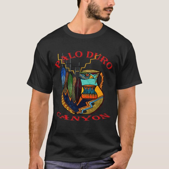 Feathers & Pot Spirit - Palo Duro Red T-Shirt (Front)