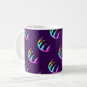 Feathers Purple Coffee Mug